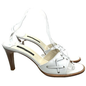 Claudia Ciuti womens heels size 9 white Italian leather grunge punk